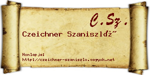 Czeichner Szaniszló névjegykártya
